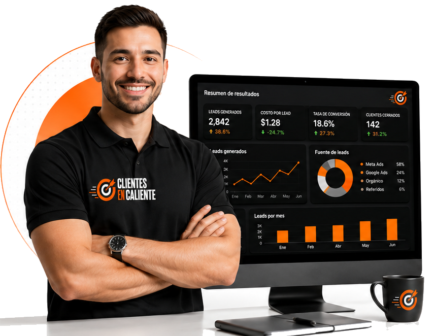 Asesor Clientes en Caliente con dashboard